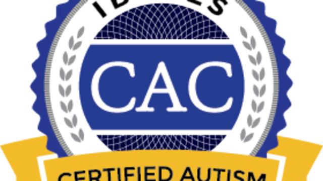 Certificate banner images with the words IBCCES - CAC - Certified Autism Center