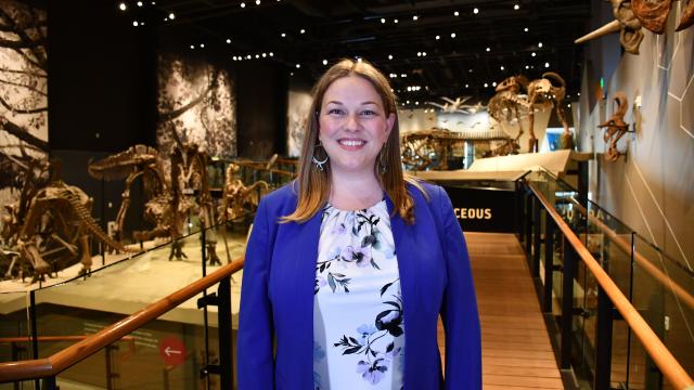 Carrie Levitt-Bussian at the Natural History Museum of Utah