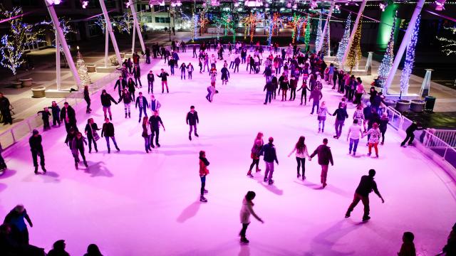 Ice Skating at Gallivan Center