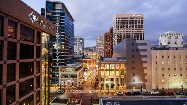 Downtown Salt Lake at Night