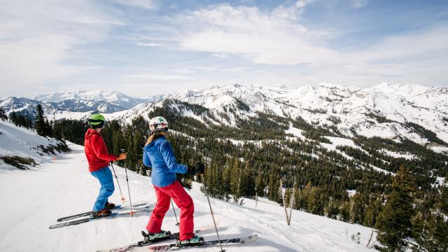 People Skiing at Brighton Resort