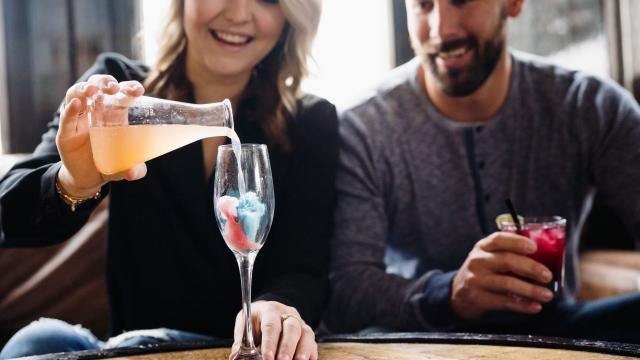 Cotton Candy Cocktail at Purgatory