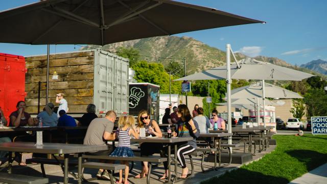 People Dining at SoHo Food Park