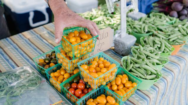 Vegetables at Wheeler Farm Farmers' Market