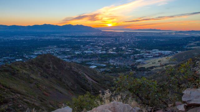 Scenic Sunset from Living Room Hike