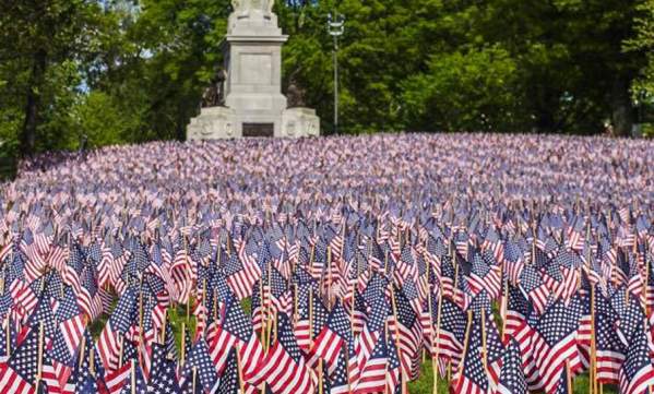 Boston Common flag Garden