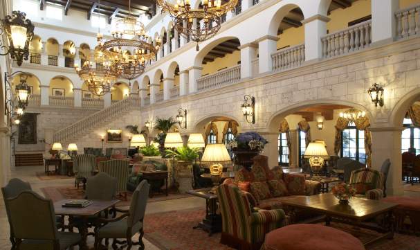 The Cloister lobby on Sea Island