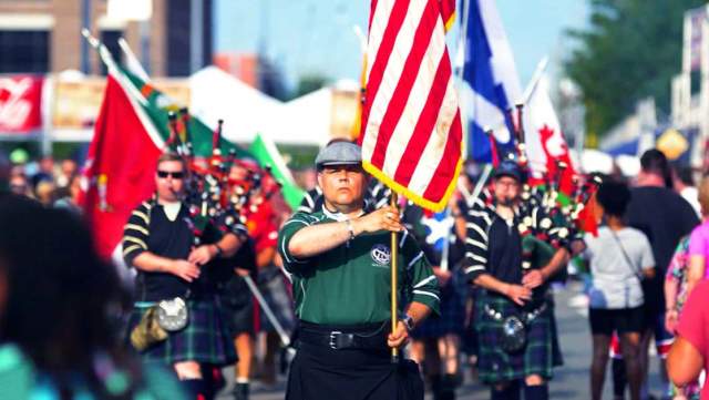 Dayton Celtic Festival Parade of Kilts