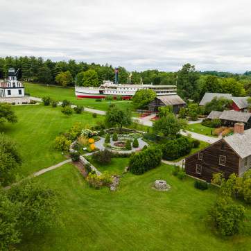 Shelburne Museum with sprawling grounds of Vermont history to explore.