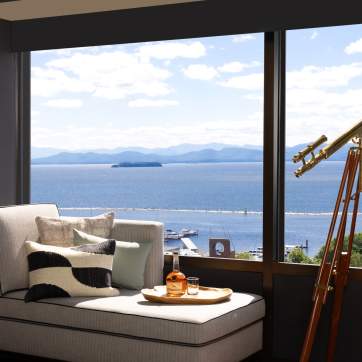 Hotel Champlain Room view over Lake Champlain