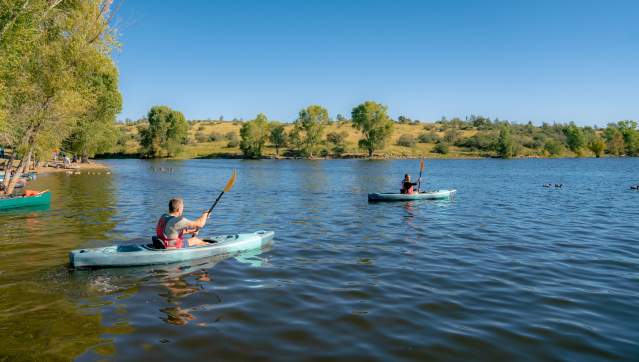 Couple Kayaking