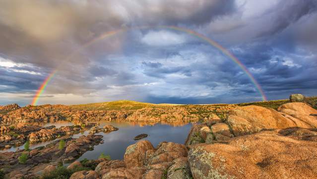 Rainbow Over Watson Lake