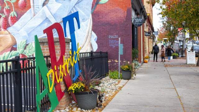 Art District sign in Old Town