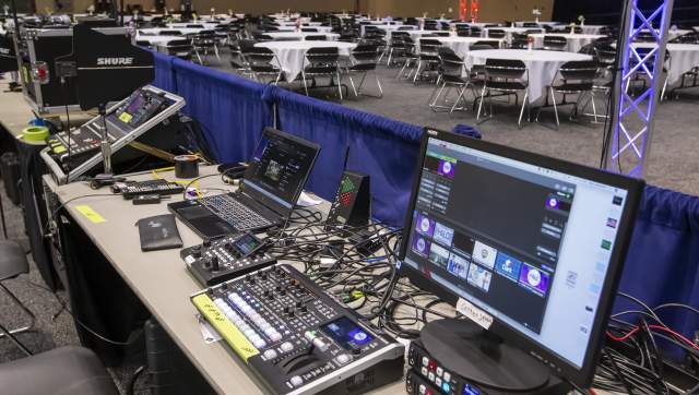 Audio & Visual Setup at Lansing Center