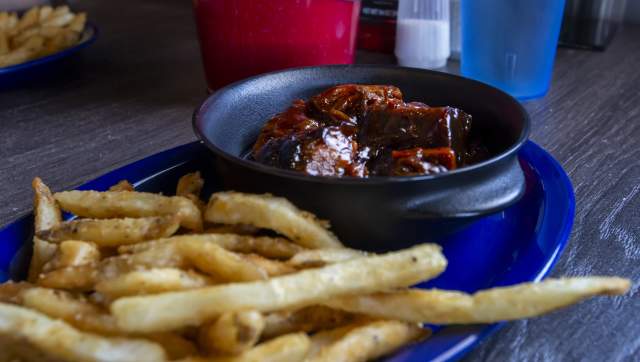 Burnt Ends and french fries