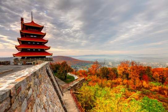 Pagoda in Fall