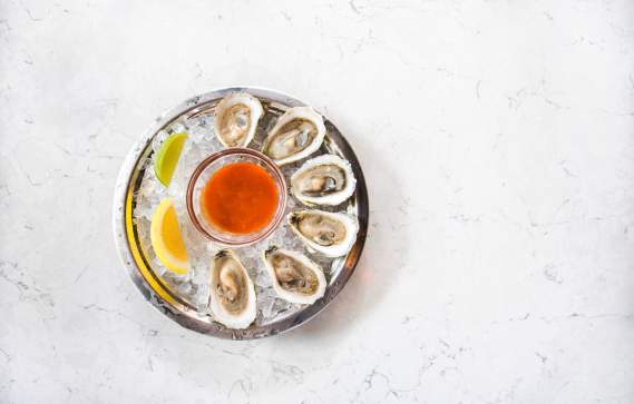 Oysters at a Boston Restaurant