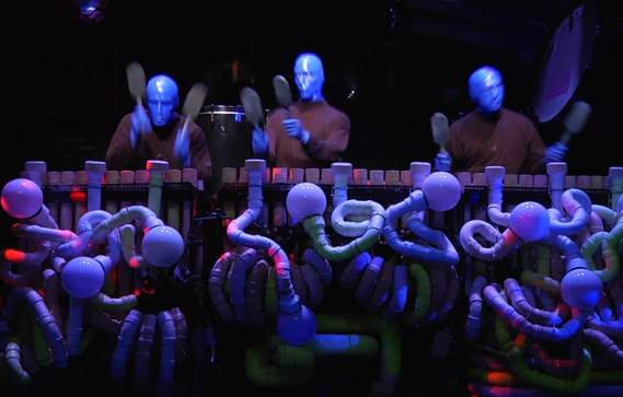 Celebrate school vacation with Blue Man Group