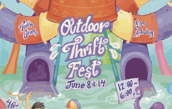 Outdoor Vintage Clothing Market Pop-up