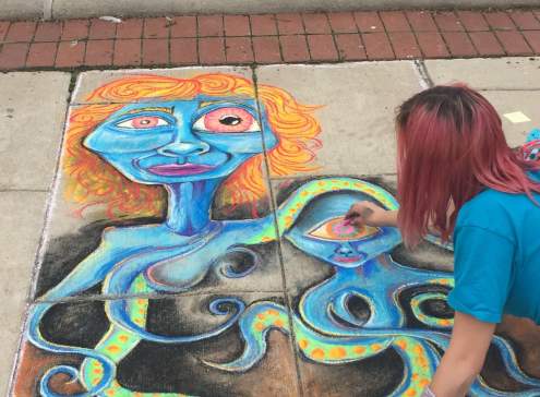 Downtown Oshkosh Chalk Walk