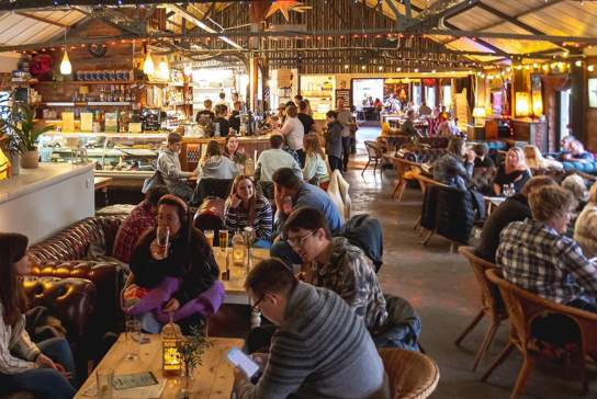The interior of Bocabar at Paintworks in Brislington, East Bristol - credit Bocabar
