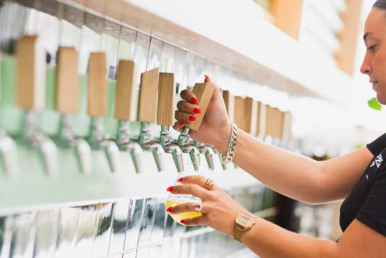 A staff member pulling a pint at the Wiper & True Taproom in East Bristol - credit Wiper & True