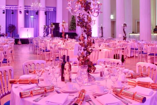 Christmas parties at Pittville Pump Room in Cheltenham.