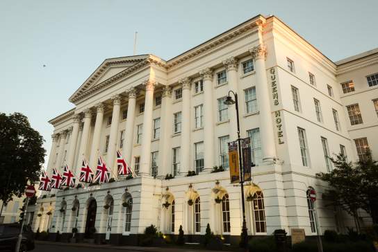 Exterior of Queens Hotel Cheltenham