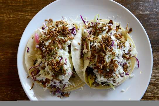 Dish Society Vegetarian Tacos