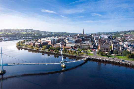The Peace Bridge in Derry~Londonderry