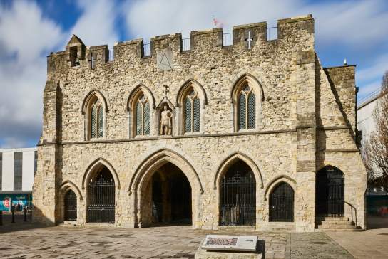 A view the Bargate from the High Street