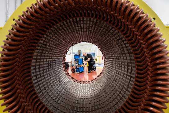 Person working in a factory
