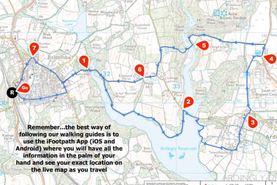 Walking Route: Balcombe and Ardingly Reservoir