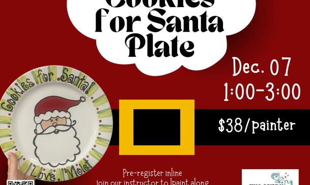 Cookies for Santa Plate Painting Class