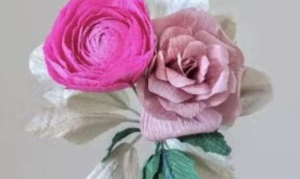 Mother’s Day Paper Flower Crafting