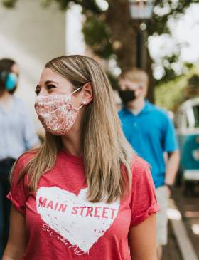 Walking on Main Street Masks