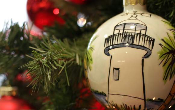 Biloxi Lighthouse Christmas Ornament blog header image