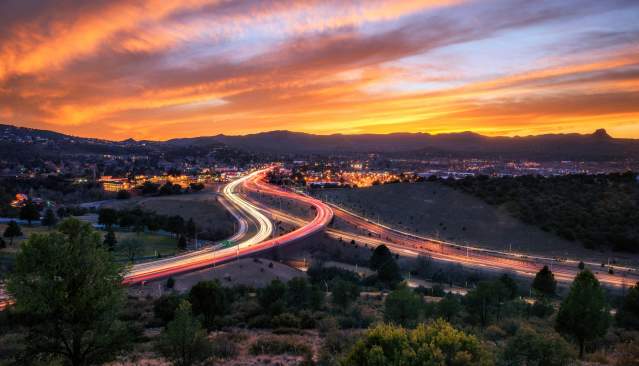 Traffic & Sunset - Experience Prescott