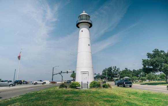 Exterior view of Biloxi, Mississippi lighthouse