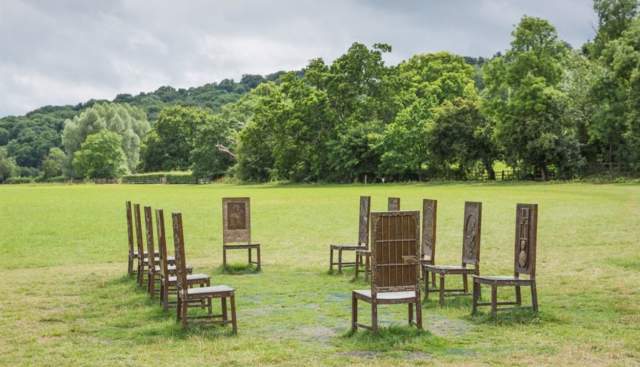 View of The Jurors Chairs, Runnymede