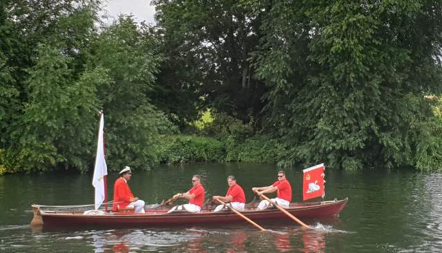 Swan Upping on the River Thames
