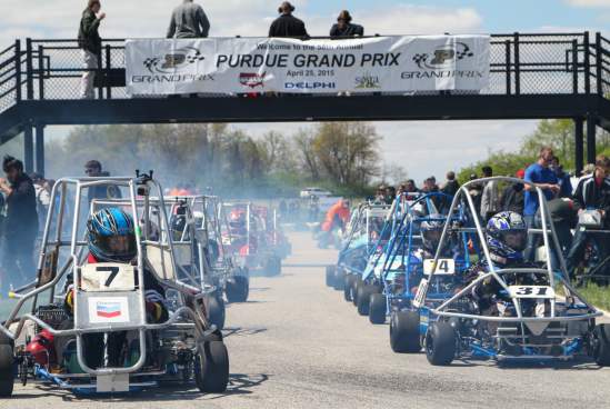 Cars racing