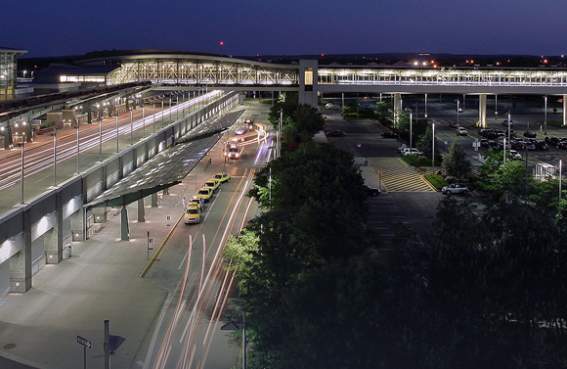 airport at night