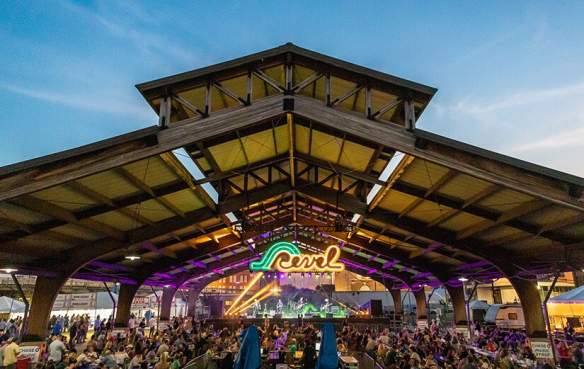 View of Red River Revel Arts Festival Main Pavilion