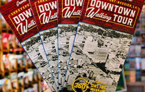 Shreveport-Bossier's Downtown Walking Tour brochures