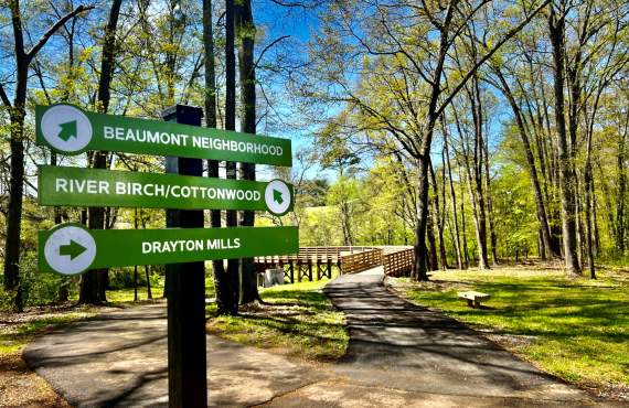 Drayton Mills Trail signage
