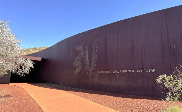 The exterior of Karijini Visitor Centre