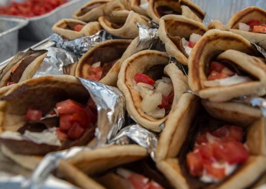 Gyros platter from Beaumont caterer