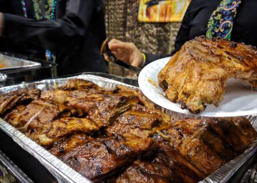 Texas Ribs from a Beaumont BBQ restaurant