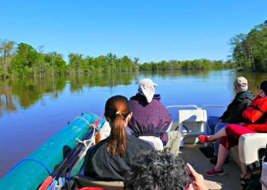 Neches River Boat Tour in Beaumont, Texas.